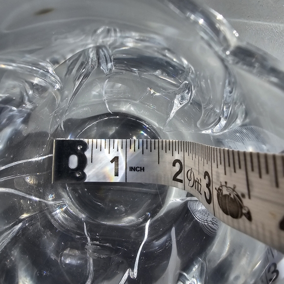 Lead Crystal Cottage Votive Candle Holders Set of 2 Tea Lights 3" - Picture 7 of 8